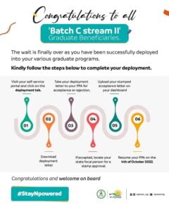 Steps to Download Npower Batch C Stream 2 Deployment Letter